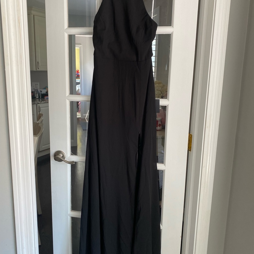 Lulu's Strapless Black Dress